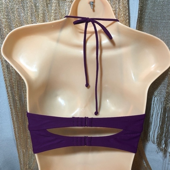 American Eagle Plum Colored Bathing Suit Top - Picture 2 of 5